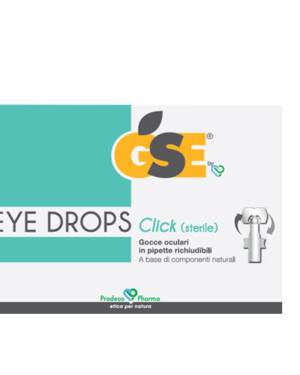 GSE Eye Drops Click – Confezione 10 Pipette richiudibili da 0,5 ml