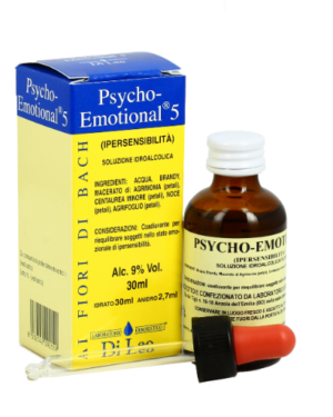 PSYCHO-EMOTIONAL5 Fiori per l’ ipersensibilità alle influenze e alle idee – Confezione 30 ml