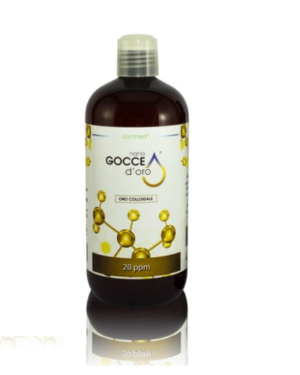 Nano Gocce d’Oro Biomed 20 ppm  Confezione 500 ml