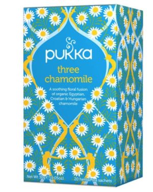 PUKKA Three Chamomille Dolce e rilassante Tisana – Confezione 20 Bustine da 1.5 gr