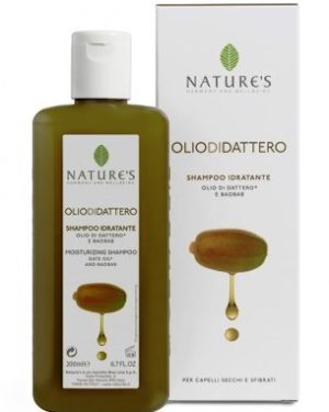 SHAMPOO IDRATANTE OLIO DI DATTERO Per capelli secchi e sfibrati – Confezione 200 ml