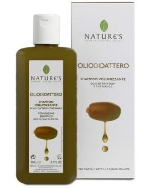 SHAMPOO VOLUMIZZANTE OLIO DI DATTERO Per capelli sottili e senza volume – Confezione 200 ml