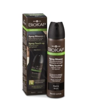 Biokap Spray Ritocco Ricrescita Colore Nero – Confezione 75 ml