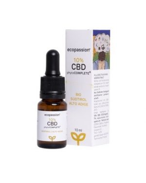 CBDphytoCOMPLETE 10% CBD (1000mg CBD) + 7% estratto grezzo fullspectrum – Confezione 10 ml