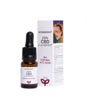 CBDphytoCOMPLETE 20% CBD (2000mg CBD) + 7% estratto grezzo fullspectrum – Confezione 10 ml