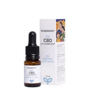 CBDphytoCOMPLETE 5% CBD (500mg CBD) + 7% estratto grezzo fullspectrum  – Confezione 10 ml