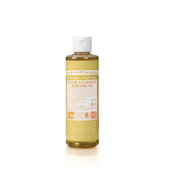 Dr. Bronner’s Sapone Liquido Agrumi Arancia – Confezione 236 ml