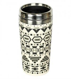 TAZZA BAMBOO AZTEC BIANCO NERO